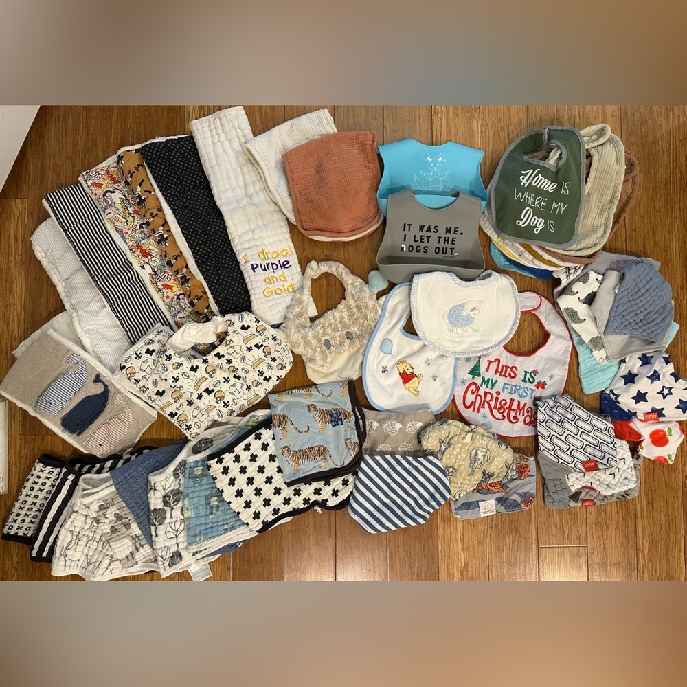 Assorted Baby Bibs and Accessories Set